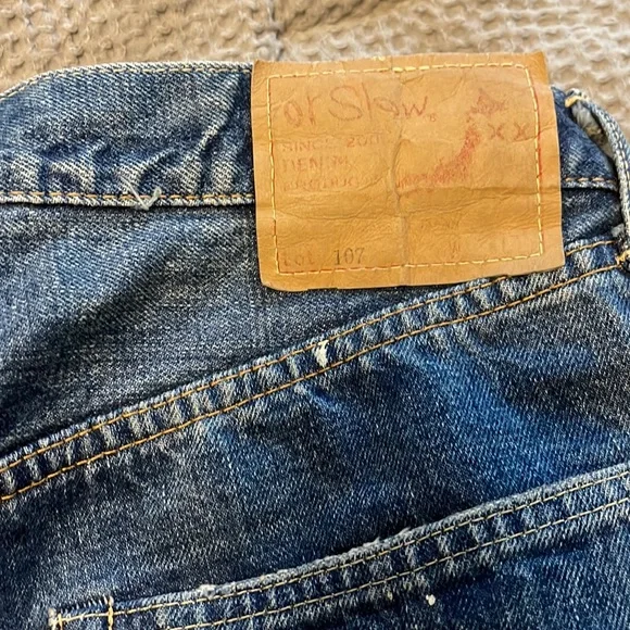 Orslow Made In Japan 107 Ripped Denim Jeans Size 32/28